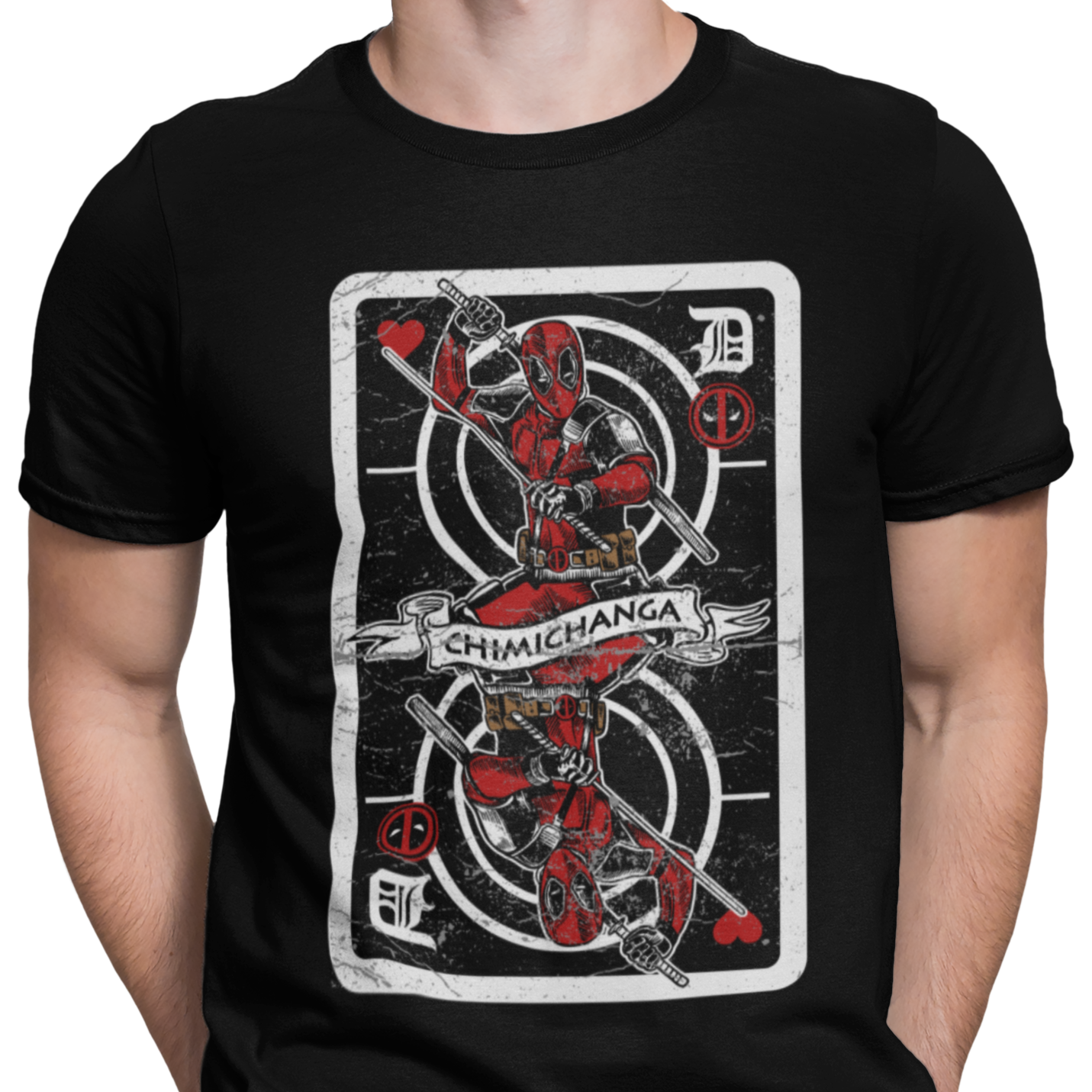 CAMISETA / SUDADERA HEROES DEADPOOL CARTA