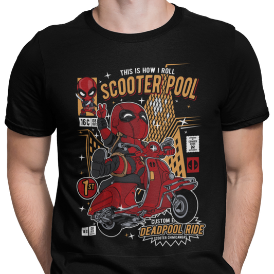 CAMISETA / SUDADERA HEROES DEADPOOL SCOOTER