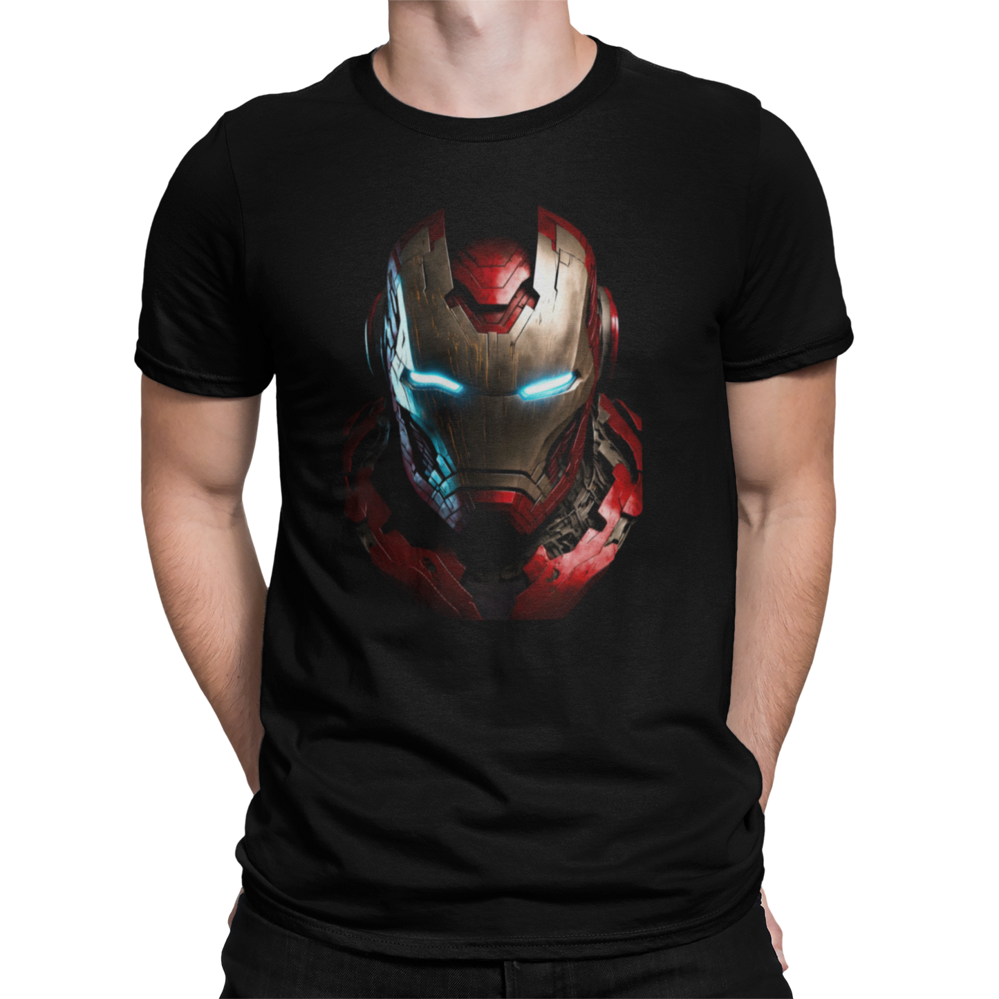 CAMISETA / SUDADERA HEROES IRON MAN OSCURO