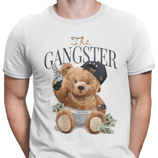 CAMISETA / SUDADERA OSO THE GANGSTER BLANCA