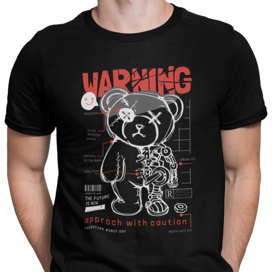 CAMISETA / SUDADERA OSO WARNING ROBOT