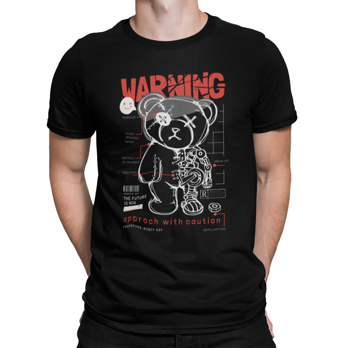 CAMISETA / SUDADERA OSO WARNING ROBOT
