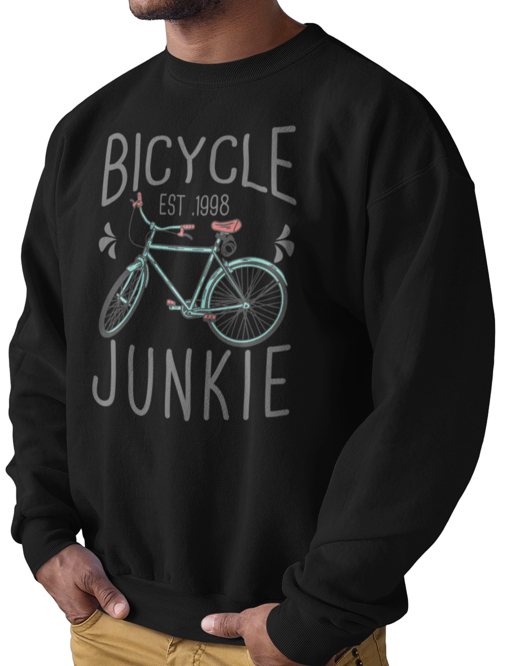 CAMISETA / SUDADERA RETRO BICYCLE NEGRA