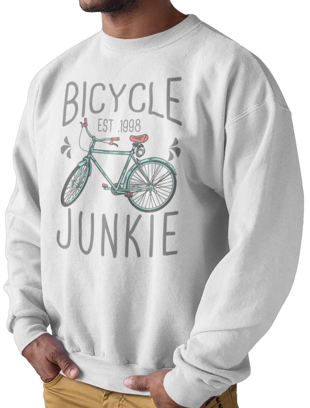 CAMISETA / SUDADERA RETRO BICYCLE BLANCA