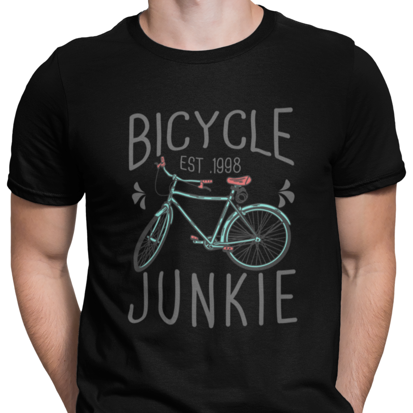 CAMISETA / SUDADERA RETRO BICYCLE NEGRA