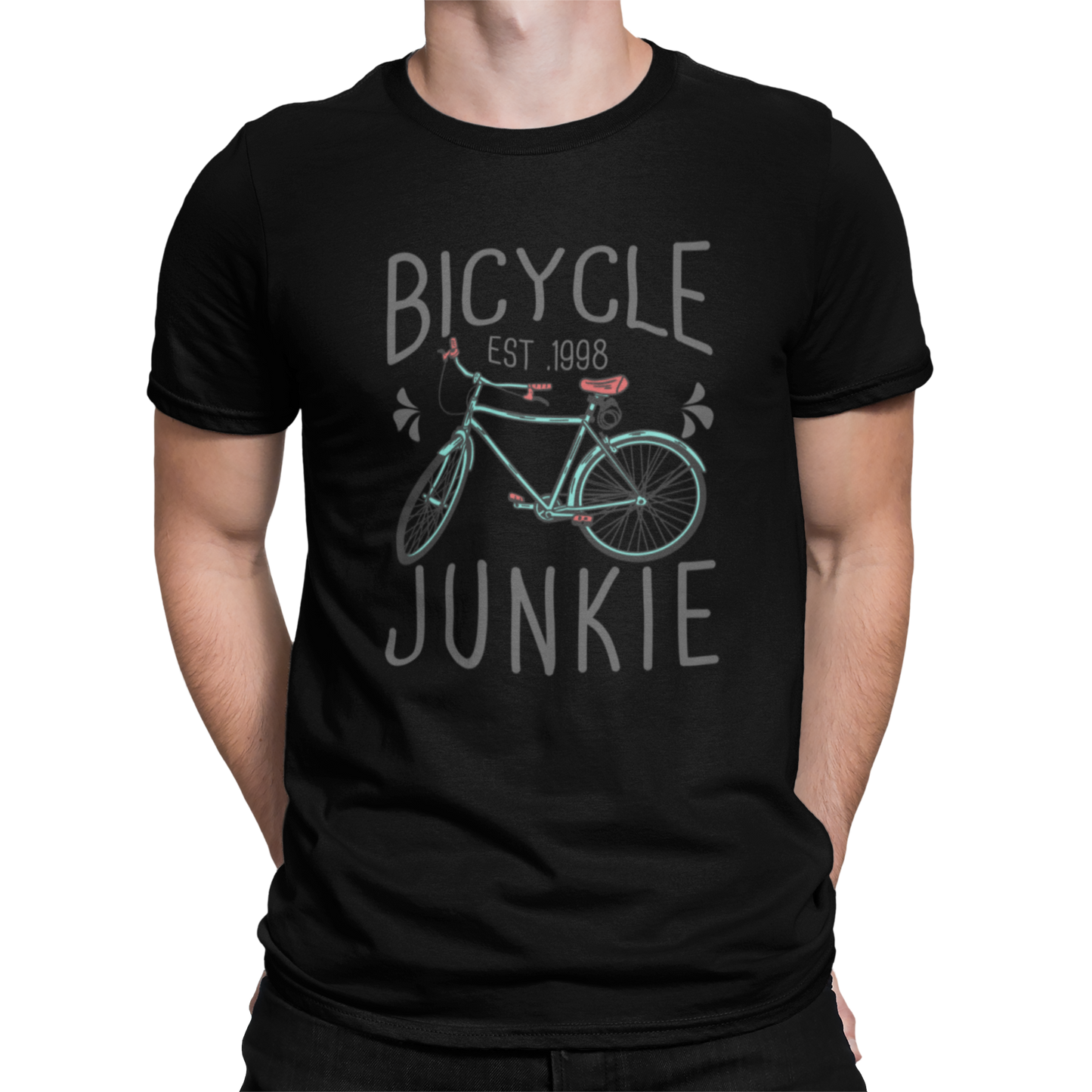 CAMISETA / SUDADERA RETRO BICYCLE NEGRA