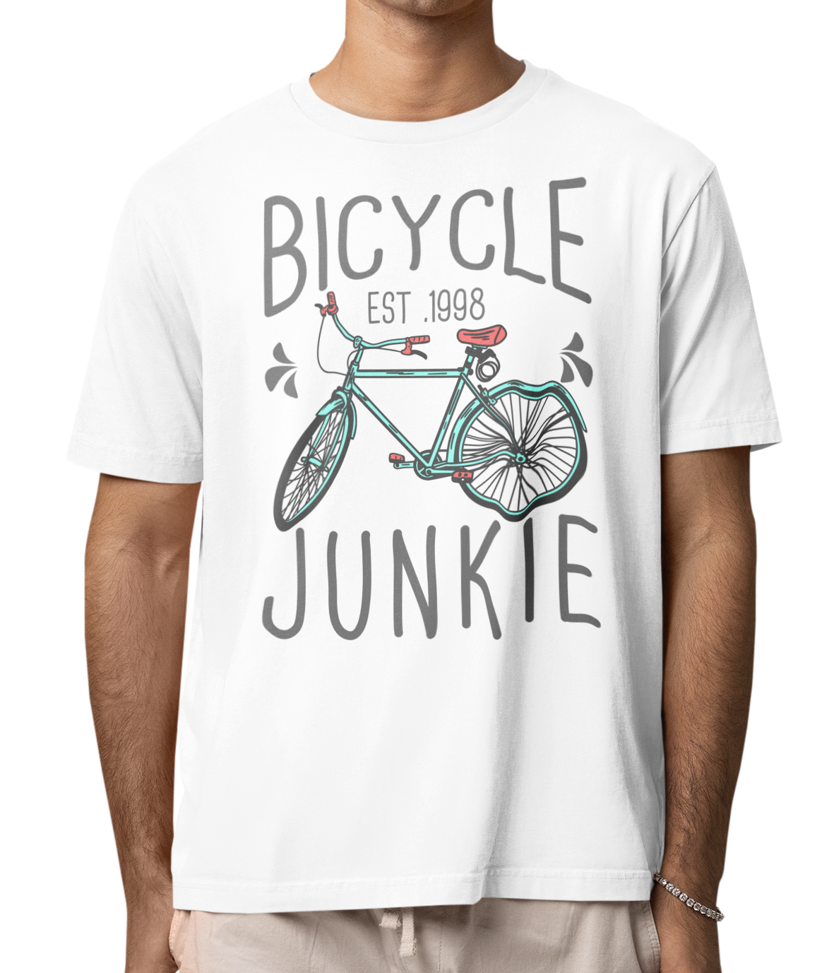 CAMISETA / SUDADERA RETRO BICYCLE BLANCA